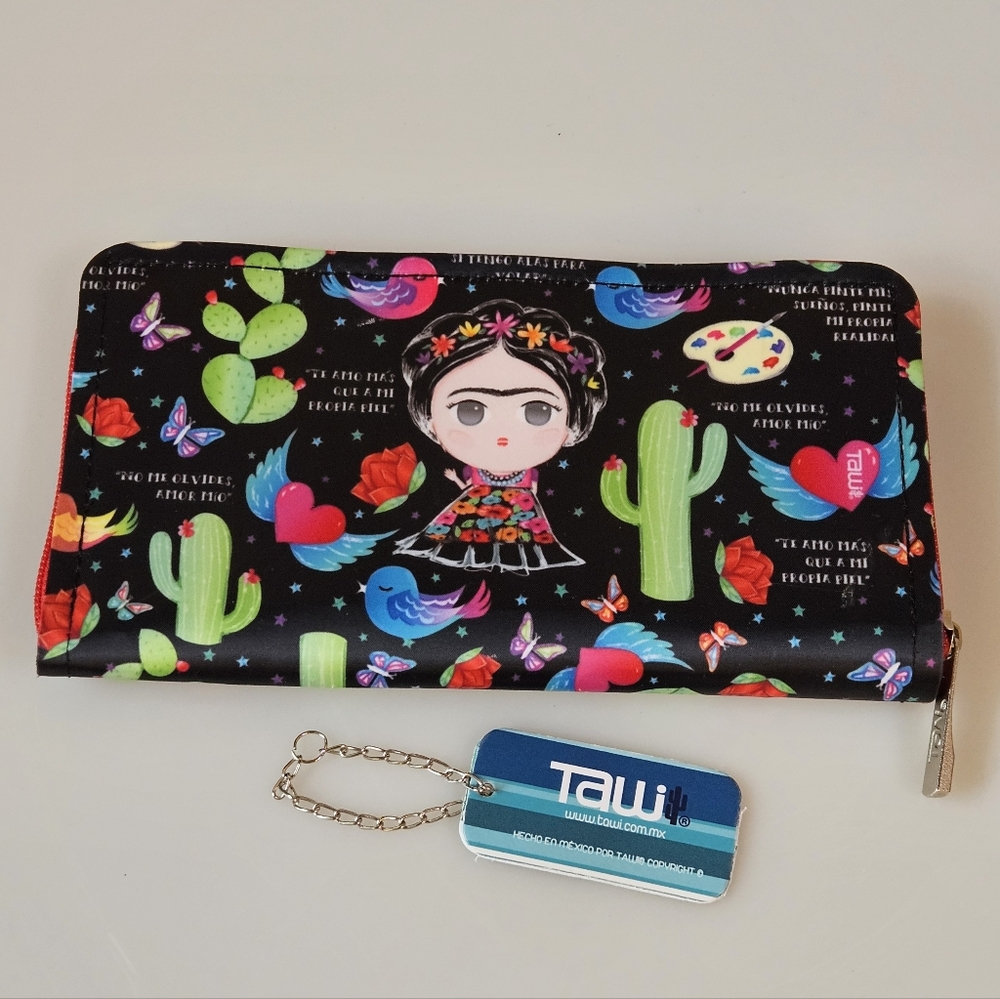 ❤️‍🔥 NWOT Tawi Mexican Frida Full-Size Wallet 🌵